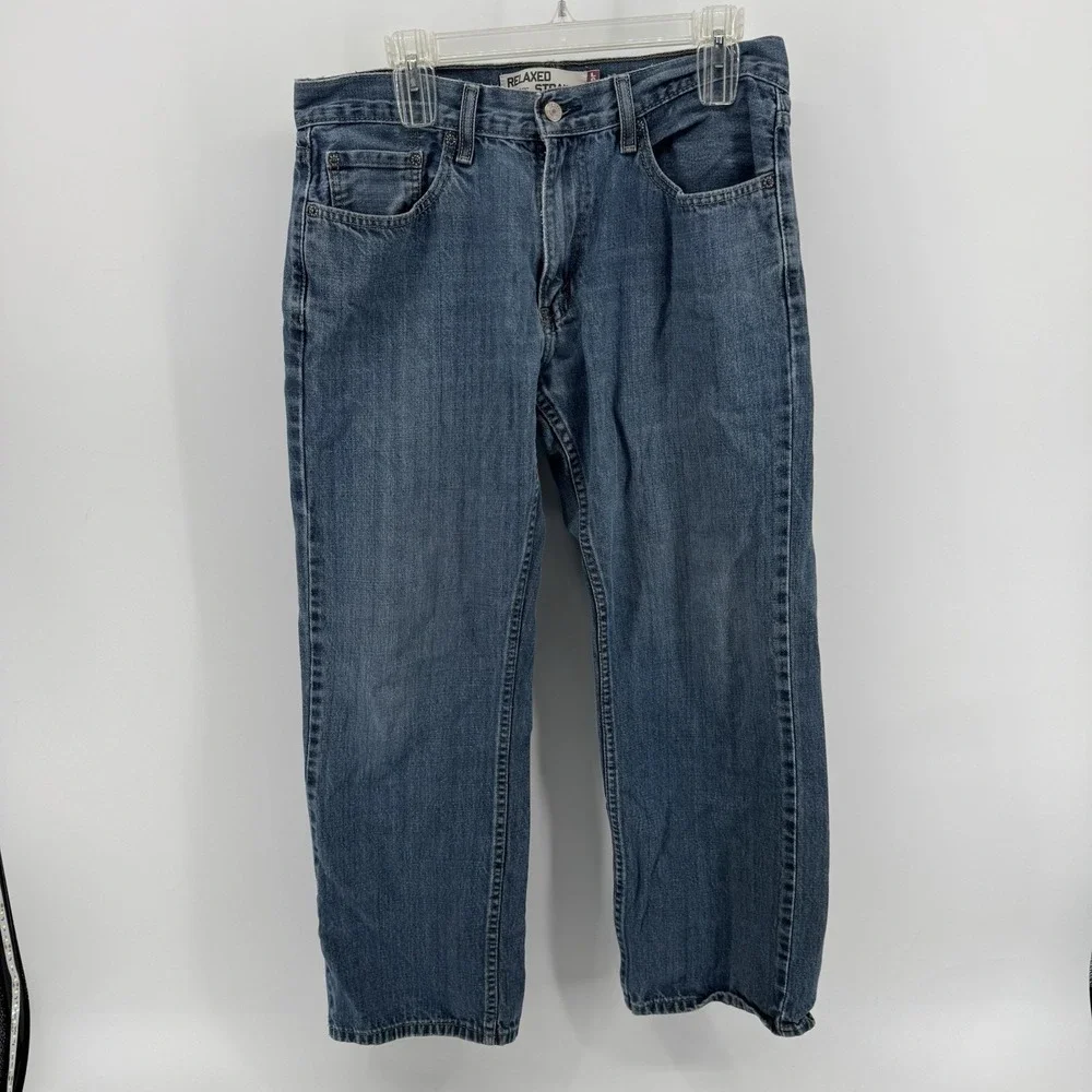 Levi's 559 Y2K Mens Straight Regular Fit Jeans 33X29 Light Blue Wash